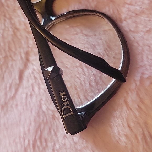 Christian Dior Prescription Lens Eyeglasses CD3231 Black Gray Frames Womens Used - Picture 7 of 16